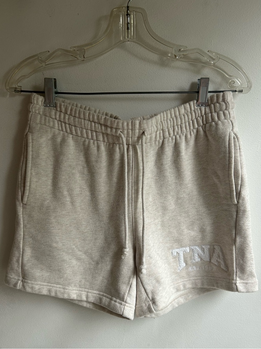 TNA by Aritzia fleece sweat shorts boyfriend fit. Size Small. Great condition